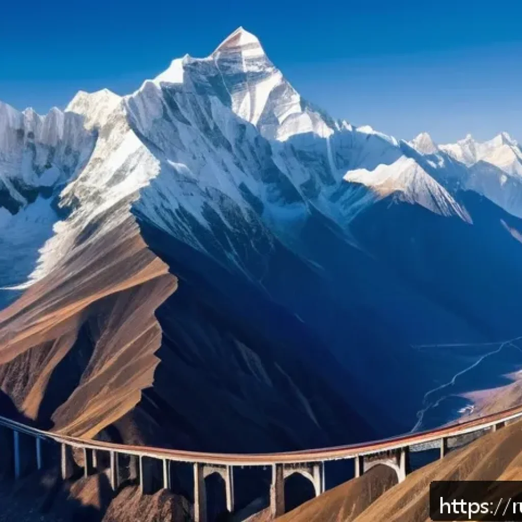 지리적 경계와 정치 - A detailed aerial view of a rugged Himalayan mountain border between India and China, showcasing tow...
